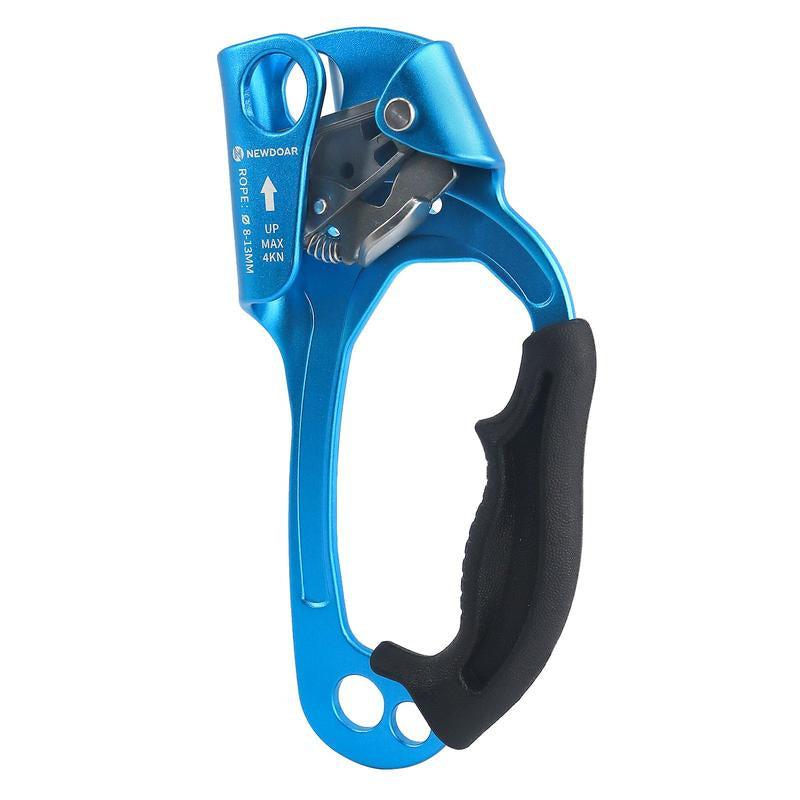 Newdoar UIAA & CE Certified Hand Ascender for 8-13MM Rope, Rock Climbing, Tree Climbing, Rappelling, Outdoor Sports Equipment Fathersdaygift Adjustable Compact Max Load