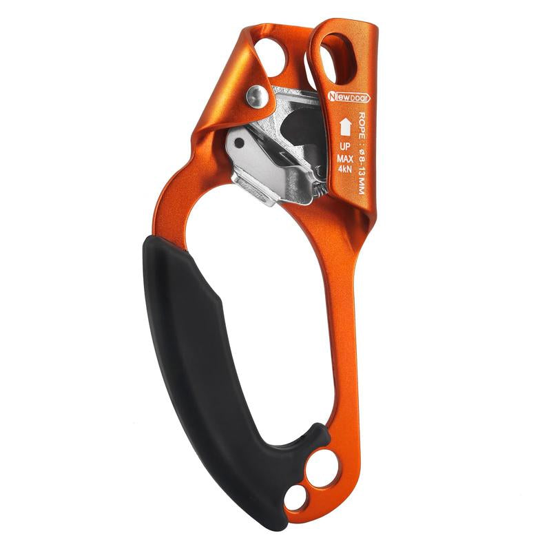 Newdoar UIAA & CE Certified Hand Ascender for 8-13MM Rope, Rock Climbing, Tree Climbing, Rappelling, Outdoor Sports Equipment Fathersdaygift Adjustable Compact Max Load
