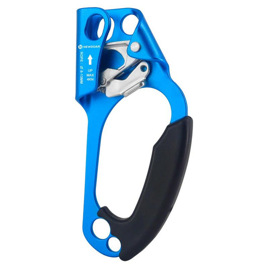 Newdoar UIAA & CE Certified Hand Ascender for 8-13MM Rope, Rock Climbing, Tree Climbing, Rappelling, Outdoor Sports Equipment Fathersdaygift Adjustable Compact Max Load